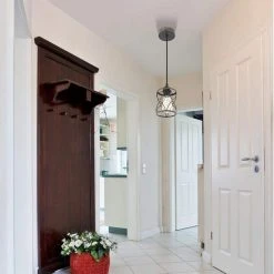 Bailey 1-Llight Antique Bronze Painted Industrial Pendant Dark Geometric Metal Wire Cage by TRIBESIGNS WAY TO ORIGIN -Outlet OttLite Store antique bronze tribesigns way to origin chandeliers hd zssf0095 1f 1000