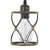 Bailey 1-Llight Antique Bronze Painted Industrial Pendant Dark Geometric Metal Wire Cage by TRIBESIGNS WAY TO ORIGIN