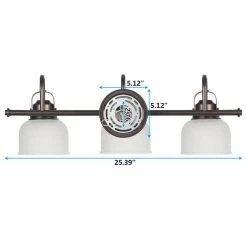 Sabine 25 in. 3-Lights Transitional Antique Bronze Bathroom Vanity Lights with Dome Shape Prismatic Frosted Glass Shade by TRIBESIGNS WAY TO ORIGIN 9 Sabine 25 in. 3-Lights Transitional Antique Bronze Bathroom Vanity Lights with Dome Shape Prismatic Frosted Glass Shade by TRIBESIGNS WAY TO ORIGIN -Outlet OttLite Store antique bronze tribesigns way to origin vanity lighting hd sf0047 66 1000