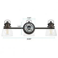 Sadie 24.75 in. 3-Lights Modern Coastal Antique Bronze Bathroom Vanity Lights with Bowl Shape Clear Glass Shade by TRIBESIGNS WAY TO ORIGIN 11 Sadie 24.75 in. 3-Lights Modern Coastal Antique Bronze Bathroom Vanity Lights with Bowl Shape Clear Glass Shade by TRIBESIGNS WAY TO ORIGIN -Outlet OttLite Store antique bronze tribesigns way to origin vanity lighting hd sf0056 66 1000