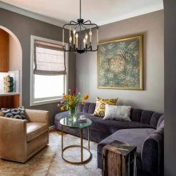 Bailey 6-Lights Black and Gold Caged Chandelier by TRIBESIGNS WAY TO ORIGIN -Outlet OttLite Store black bronze tribesigns way to origin chandeliers hd zyz15 21 31 1000