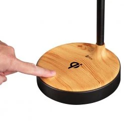 25 in. Black Wireless Charging LED Table Lamp by OttLite -Outlet OttLite Store black faux wood grain ottlite lamp bases csaqa4k9 shpr 1f 1000