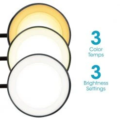 25 in. Black Wireless Charging LED Table Lamp by OttLite -Outlet OttLite Store black faux wood grain ottlite lamp bases csaqa4k9 shpr 44 1000