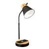 25 in. Black Wireless Charging LED Table Lamp by OttLite