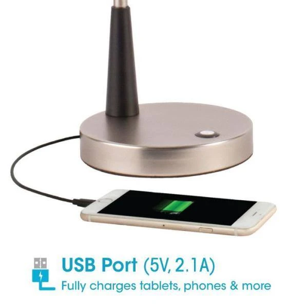 Adjust 22 in. Black LED Desk Lamp by OttLite 2 Adjust 22 in. Black LED Desk Lamp by OttLite - Image 2