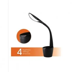 11.75 in.Black LED Desk Space Organizer Lamp by OttLite -Outlet OttLite Store black ottlite desk lamps a12g59 ffp 1f 1000