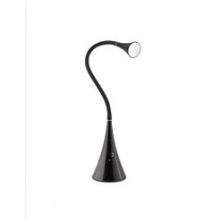 FlexNeck 19 in. LED Desk Lamp Black with 2.1A USB Port by OttLite