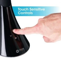 10 in. Black Swerve LED Desk Lamp with 3 Color Modes with USB Port by OttLite -Outlet OttLite Store black ottlite desk lamps csn34kcw fa 1000