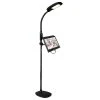 40 in. Black Adjustable LED Floor Lamp with USB and Tablet Stand by OttLite