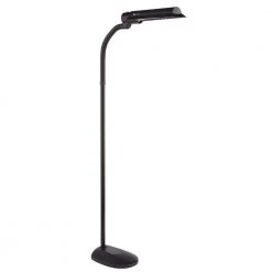 50 in. Gooseneck Black Floor Lamp by OttLite