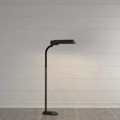 50 in. Gooseneck Black Floor Lamp by OttLite -Outlet OttLite Store black ottlite floor lamps t81g5t shpr d4 1000