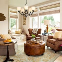 Bailey 5-Light Black Chandelier with Opal Bowl Glass Shape for Living Room, Bedroom by TRIBESIGNS WAY TO ORIGIN -Outlet OttLite Store black tribesigns way to origin chandeliers hd 0126sfl 1f 1000