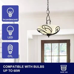 Bailey 3-Light Black Craftsman Chandelier with Opaline Glass Shade by TRIBESIGNS WAY TO ORIGIN -Outlet OttLite Store black tribesigns way to origin chandeliers hd sf0128 cx 44 1000