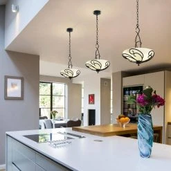 Bailey 3-Light Black Craftsman Chandelier with Opaline Glass Shade by TRIBESIGNS WAY TO ORIGIN -Outlet OttLite Store black tribesigns way to origin chandeliers hd sf0128 cx 77 1000