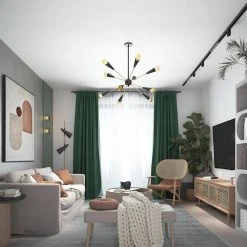 Bailey 10-Light Black Modern Sputnik Cluster Chandelier by TRIBESIGNS WAY TO ORIGIN -Outlet OttLite Store black tribesigns way to origin chandeliers hd zsf0139 4f 1000