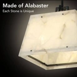 Bonnie 3-Light Alabaster Pendant Light Genuine Marble Hanging Light by TRIBESIGNS WAY TO ORIGIN 13 Bonnie 3-Light Alabaster Pendant Light Genuine Marble Hanging Light by TRIBESIGNS WAY TO ORIGIN -Outlet OttLite Store black tribesigns way to origin chandeliers hd zy20182 1f 1000