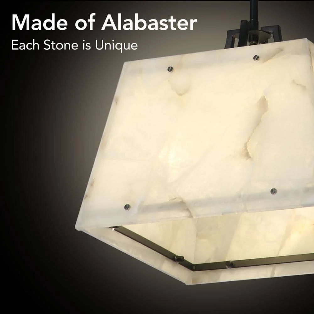 Bonnie 3-Light Alabaster Pendant Light Genuine Marble Hanging Light by TRIBESIGNS WAY TO ORIGIN 6 Bonnie 3-Light Alabaster Pendant Light Genuine Marble Hanging Light by TRIBESIGNS WAY TO ORIGIN - Image 6