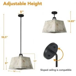 Bonnie 3-Light Alabaster Pendant Light Genuine Marble Hanging Light by TRIBESIGNS WAY TO ORIGIN 10 Bonnie 3-Light Alabaster Pendant Light Genuine Marble Hanging Light by TRIBESIGNS WAY TO ORIGIN -Outlet OttLite Store black tribesigns way to origin chandeliers hd zy20182 77 1000