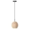 Bonnie 1-Light Black Rattan Pendant Light with Handmade Woven Shade for Kitchen Island Dining Room Living Room by TRIBESIGNS WAY TO ORIGIN