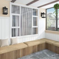 Hostin 1-Light Black Hardwired Square Outdoor Wall Lantern Sconce with Clear Glass Shade by TRIBESIGNS WAY TO ORIGIN -Outlet OttLite Store black tribesigns way to origin outdoor sconces hd ggthz00013 c3 1000