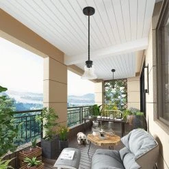 Crystal 1-Light Matte Black Pendant with Clear Glass Shade by TRIBESIGNS WAY TO ORIGIN -Outlet OttLite Store black tribesigns way to origin pendant lights hd zsf0117 31 1000