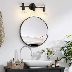 Bailey 5-Lights Black and Gold Linear Chandelier, Industrial Iron Kitchen Island Pendant Light with Exposed Design by TRIBESIGNS WAY TO ORIGIN -Outlet OttLite Store black tribesigns way to origin vanity lighting hd sf0076 31 1000