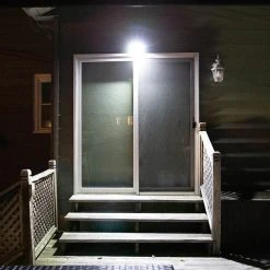 Integrated LED Black Motion-Sensing Compact Standard Light by Westek -Outlet OttLite Store black westek wall pack lights bl smsl 40 1000