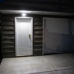 Integrated LED Black Motion-Sensing Compact Standard Light by Westek -Outlet OttLite Store black westek wall pack lights bl smsl a0 1000