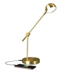 Direct 18 in. Brass LED Desk Lamp by OttLite