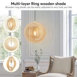 Bailey 1-Light Brown Rustic Geometric Pendant Light by TRIBESIGNS WAY TO ORIGIN -Outlet OttLite Store brown tribesigns way to origin chandeliers hd zysf0134 1f 1000