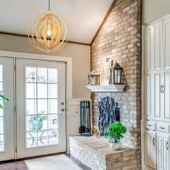 Bailey 1-Light Brown Rustic Geometric Pendant Light by TRIBESIGNS WAY TO ORIGIN -Outlet OttLite Store brown tribesigns way to origin chandeliers hd zysf0134 31 1000