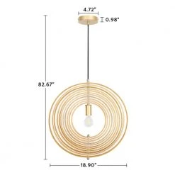 Bailey 1-Light Brown Rustic Geometric Pendant Light by TRIBESIGNS WAY TO ORIGIN -Outlet OttLite Store brown tribesigns way to origin chandeliers hd zysf0134 77 1000