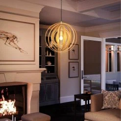 Bailey 1-Light Brown Rustic Geometric Pendant Light by TRIBESIGNS WAY TO ORIGIN -Outlet OttLite Store brown tribesigns way to origin chandeliers hd zysf0134 c3 1000