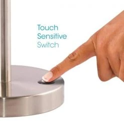 Harmonize 19 in. Brushed Nickel LED Desk Lamp by OttLite -Outlet OttLite Store brushed nickel ottlite desk lamps cs01sv9 shpr 4f 1000