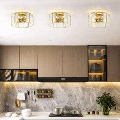 Bailey 12.99 in. 2-Light Morden Flush Mount with Gold Brushed Glass by TRIBESIGNS WAY TO ORIGIN -Outlet OttLite Store gold tribesigns way to origin flush mount lights hd sf0132 wzz 31 1000