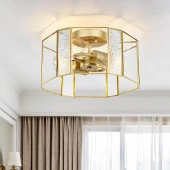 Bailey 12.99 in. 2-Light Morden Flush Mount with Gold Brushed Glass by TRIBESIGNS WAY TO ORIGIN -Outlet OttLite Store gold tribesigns way to origin flush mount lights hd sf0132 wzz c3 1000