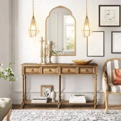 Crystal 1-Light Gold Geometric Pendant with Seeded Glass Shade by TRIBESIGNS WAY TO ORIGIN -Outlet OttLite Store gold tribesigns way to origin pendant lights hd zsf0133 1f 1000