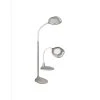 56.75 in. LED 2-in-1 Magnifier Gray Floor and Table Lamp by OttLite