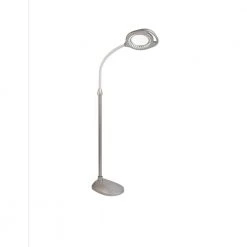 56.75 in. LED 2-in-1 Magnifier Gray Floor and Table Lamp by OttLite -Outlet OttLite Store gray ottlite table lamps 43828c c3 1000