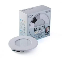 SPEX Lighting - 4-in. Selectable CCT5 Remodel Integrated LED Multi Application Fixture (White, Black, BN) Magnetic Trims by Liteline -Outlet OttLite Store liteline recessed lighting kits sl multi4 8w 66 1000
