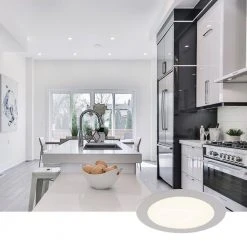 SPEX Lighting - 4-in. Selectable CCT5 New Construction or Remodel Canless Integrated LED White Trim Ultra Slim Fixture by Liteline -Outlet OttLite Store liteline recessed lighting kits sl slm4 cct5 90wh 76 1000