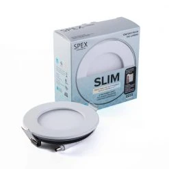 SPEX Lighting - 4-in. Selectable CCT5 New Construction or Remodel Canless Integrated LED White Trim Ultra Slim Fixture by Liteline -Outlet OttLite Store liteline recessed lighting kits sl slm4 cct5 90wh fa 1000