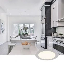 SPEX Lighting - 6-in. Selectable CCT5 New Construction or Remodel Canless Integrated LED White Trim Slim Fixture(6-Pack) by Liteline -Outlet OttLite Store liteline recessed lighting kits sl slm6 cct5 90wh 6 66 1000