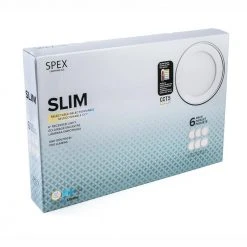 SPEX Lighting - 6-in. Selectable CCT5 New Construction or Remodel Canless Integrated LED White Trim Slim Fixture(6-Pack) by Liteline -Outlet OttLite Store liteline recessed lighting kits sl slm6 cct5 90wh 6 fa 1000