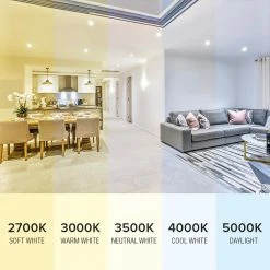 SPEX Lighting - 4-in. Selectable CCT5 New Construction, Canless Integrated LED Black Trim Regressed Gimbal Fixture by Liteline -Outlet OttLite Store liteline recessed lighting kits sl4 12rg 90bk 44 1000