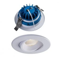 SPEX Lighting- 4-in. Selectable CCT5 New Construction Canless Integrated LED White Trim Regressed Gimbal Fixture(4-Pack) by Liteline -Outlet OttLite Store liteline recessed lighting kits sl4 12rg 90wh 4 c3 1000