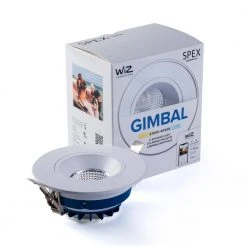 SPEX Lighting-4-in. Tunable-White New Construction Smart WiFi Connected by WIZ Integrated LED White Trim Gimbal Fixture by Liteline -Outlet OttLite Store liteline recessed lighting kits sl4 12rg 90wh wz 76 1000