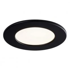 SPEX Lighting - 4 in. Round Black Trim for Slim Fixtures by Liteline -Outlet OttLite Store liteline recessed lighting parts and accessories sl slm4 rt bk 1f 1000