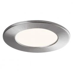 SPEX Lighting - 4 in. Round Brushed Nickel Trim for Slim Fixtures by Liteline -Outlet OttLite Store liteline recessed lighting parts and accessories sl slm4 rt bn 1f 1000