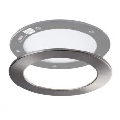 SPEX Lighting - 6 in. Round Brushed Nickel Trim for Slim Fixtures by Liteline